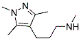 N-甲基-n-[3-(1,3,5-三甲基-1H-吡唑-4-基)丙基]胺结构式_1019130-43-8结构式