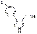 C-[3-(4-氯-苯基)-1H-吡唑-4-基]-甲基胺结构式_1020052-19-0结构式