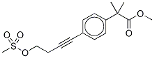 4-[4-(Methanesulfonyloxy)-1-butynyl]-alpha,alpha-di(methyl-d3)benzeneacetic Acid, Methyl Ester Structure,1020719-58-7Structure