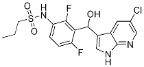 N-(3-((5-氯-1H-吡咯并[2,3-b]吡啶-3-基)(羟基)甲基)-2,4-二氟苯基)-1-丙磺酰胺结构式_1021854-28-3结构式