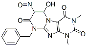 6-羟基-1,3-二甲基-7-亚硝基-9-(苯基甲基)-嘧啶并[2,1-f]嘌呤-2,4,8(1H,3H,9H)-三酮结构式_102212-89-5结构式