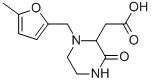 2-{1-[(5-Methyl-2-furyl)methyl]-3-oxo-2-piperazinyl}acetic acid Structure,1022919-08-9Structure