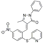 3-Methyl-4-(5-nitro-2-(pyridin-2-ylthio)benzylidene)-1-phenyl-1h-pyrazol-5(4h)-one Structure,1024724-31-9Structure