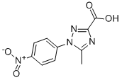 5-Methyl-1-(4-nitrophenyl)-1H-1,2,4-triazole-3-carboxylic acid Structure,1025-88-3Structure