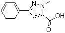 1-Methyl-3-phenyl-1h-pyrazole-5-carboxylic acid Structure,10250-64-3Structure