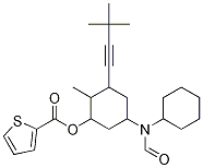 2-Thiophenecarboxylic acid, 5-(3,3-dimethyl-1-butyn-1-yl)-3-[(trans-4-hydroxycyclohexyl)[(trans-4-methylcyclohexyl)carbonyl]amino]- Structure,1026785-55-6Structure