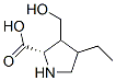 (9CI)-4-乙基-3-(羟基甲基)-脯氨酸结构式_102686-07-7结构式