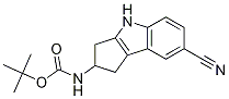 Tert-butyl(7-cyano-1,2,3,4-tetrahydrocyclopenta[b]indol-2-yl)carbamate Structure,1029691-17-5Structure