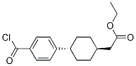 Cyclohexaneacetic acid, 4-[4-(chlorocarbonyl)phenyl]-, ethyl ester, trans- Structure,1031336-68-1Structure