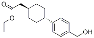 Cyclohexaneacetic acid, 4-[4-(hydroxymethyl)phenyl]-, ethyl ester, trans- Structure,1031336-84-1Structure