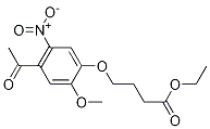 4-(4-乙酰基-2-甲氧基-5-硝基苯氧基)-丁酸乙酯结构式_1031702-80-3结构式