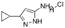 3-Cyclopropyl-1h-pyrazol-5-amine hydrochloride Structure,1031791-16-8Structure