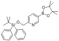 2-(Tert-butyldiphenylsilanyl)oxymethyl-pyridine-5-boronic acid pinacol ester Structure,1032758-84-1Structure