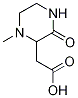 (1-Methyl-3-oxo-piperazin-2-yl)-acetic acid Structure,1033537-82-4Structure