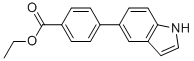 4-(1H-indol-5-yl)-benzoic acid ethyl ester Structure,1037364-92-3Structure