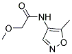 (9ci)-2-甲氧基-n-(5-甲基-4-异噁唑基)-乙酰胺结构式_103747-72-4结构式