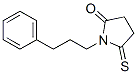 1-(3-苯基丙基)-5-硫氧代-2-吡咯烷酮结构式_103872-62-4结构式