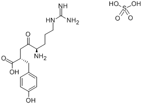 (2R,5s)-5-氨基-8-胍基-4-氧代-2-p-羟基苯基甲基辛酸硫酸盐结构式_103900-19-2结构式