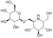 7-O-β-D-Glucopyranosyl-α-homonojirimycin Structure,104343-33-1Structure