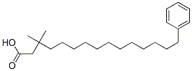 3,3-Dimethyl-15-phenylpentadecanoic acid Structure,104426-54-2Structure