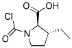 D-proline, 1-(chlorocarbonyl)-3-ethyl-, trans-(9ci) Structure,104561-26-4Structure