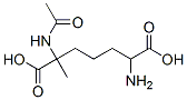 Heptanedioic acid, 2-(acetylamino)-6-amino-2-methyl- Structure,104572-47-6Structure