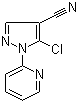 5-Chloro-1-(pyridin-2-yl)-1h-pyrazole-4-carbonitrile Structure,104771-35-9Structure