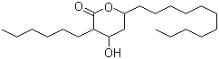 3-Hexyltetrahydro-4-hydroxy-6-undecyl-2H-pyran-2-one Structure,104801-96-9Structure