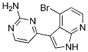 4-(4-溴-1H-吡咯并[2,3-B]吡啶-3-基)-2-嘧啶胺结构式_1048967-01-6结构式