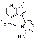 3-(2-氨基-4-嘧啶)-1-甲基-1H-吡咯并[2,3-B]吡啶-4-羧酸甲酯结构式_1048967-57-2结构式