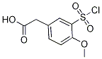 [3-(氯磺酰基)-4-甲氧基苯基]乙酸结构式_104967-35-3结构式