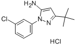 5-Tert-butyl-2-(3-chloro-phenyl)-2h-pyrazol-3-ylamine hydrochloride Structure,1049715-83-4Structure