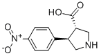 Trans-4-(4-nitrophenyl)pyrrolidine-3-carboxylic acid Structure,1049978-30-4Structure