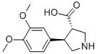 (3S,4R)-4-(3,4-dimethoxyphenyl)pyrrolidine-3-carboxylic acid Structure,1049980-11-1Structure