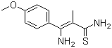 3-Amino-3-(4-methoxyphenyl)-2-methyl-2-propenethioamide Structure,1050392-22-7Structure