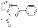 N-[3-(2-oxo-2-phenyl-ethyl)-3h-thiazol-2-ylidene]-acetamide Structure,10505-64-3Structure