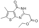 (5,6-Dimethyl-4-oxo-3,4-dihydro-thieno[2,3-d]pyrimidin-2-yl)-acetic acid ethyl ester Structure,105219-73-6Structure