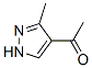 Ethanone, 1-(3-methyl-1h-pyrazol-4-yl)-(9ci) Structure,105224-04-2Structure