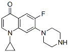 1-Cyclopropyl-6-fluoro-7-(1-piperazinyl)-4(1h)-quinolinone Structure,105394-83-0Structure