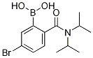 (5-溴-2-(二异丙基氨基甲酰)苯基)硼酸结构式_1058129-82-0结构式