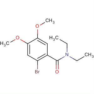 2-溴-N,N-二乙基-4,5-二甲氧基苯甲酰胺结构式_105875-33-0结构式