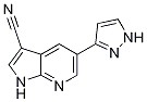 1H-pyrrolo[2,3-b]pyridine-3-carbonitrile, 5-(1h-pyrazol-3-yl)- Structure,1059171-08-2Structure