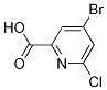 4-Bromo-6-chloropicolinic acid Structure,1060805-66-4Structure