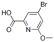 4-Bromo-6-methoxy-2-pyridinecarboxylic acid Structure,1060810-46-9Structure