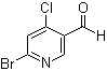 6-Bromo-4-chloro-3-pyridinecarboxaldehyde Structure,1060811-24-6Structure