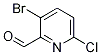 3-Bromo-6-chloropyridine-2-carboxaldehyde Structure,1060815-64-6Structure