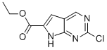 Ethyl 2-chloro-7h-pyrrolo[2,3-d]pyrimidine-6-carboxylate Structure,1060816-62-7Structure