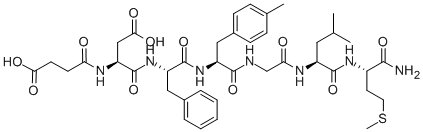 Succinyl-Asp-Phe-(N-Me)-Phe-Gly-Leu-Met-NH2 Structure,106128-89-6Structure