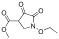 3-Pyrrolidinecarboxylicacid,1-ethoxy-4,5-dioxo-,methylester(9ci) Structure,106180-91-0Structure