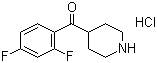 4-(2,4-Difluorobenzoyl)-piperidine hydrochloride Structure,106266-04-0Structure